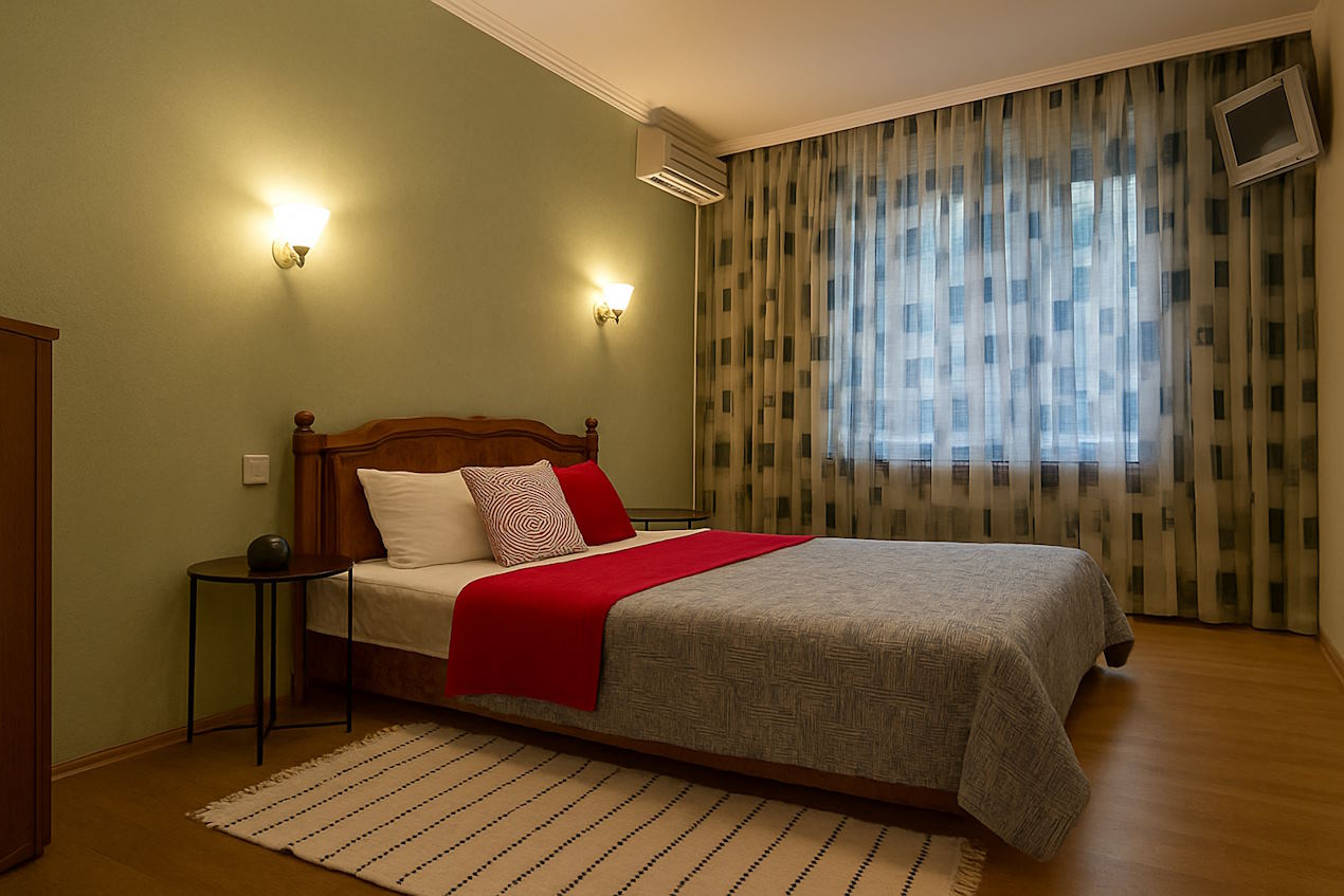 Просторная 2-ком. квартира с лоджией посуточно. Це... #3